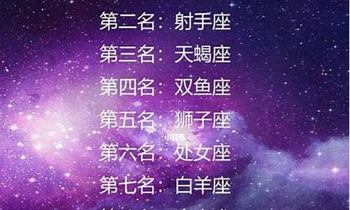 十二星座所有排名-十二星座排名实力最强